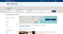 Desktop Screenshot of hotelsinantibes.com